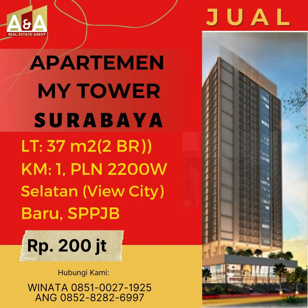 Apartemen 2 BR My Tower Raya Rungkut Industri Surabaya