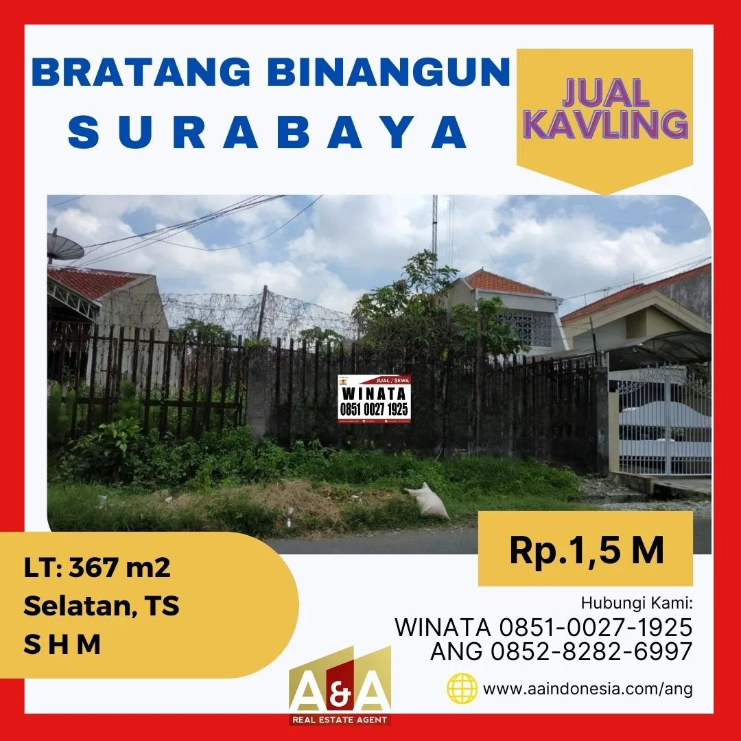 Dijual-Kavling-Murah-Strategis-Bratang-Binangun-Surabaya-Timur