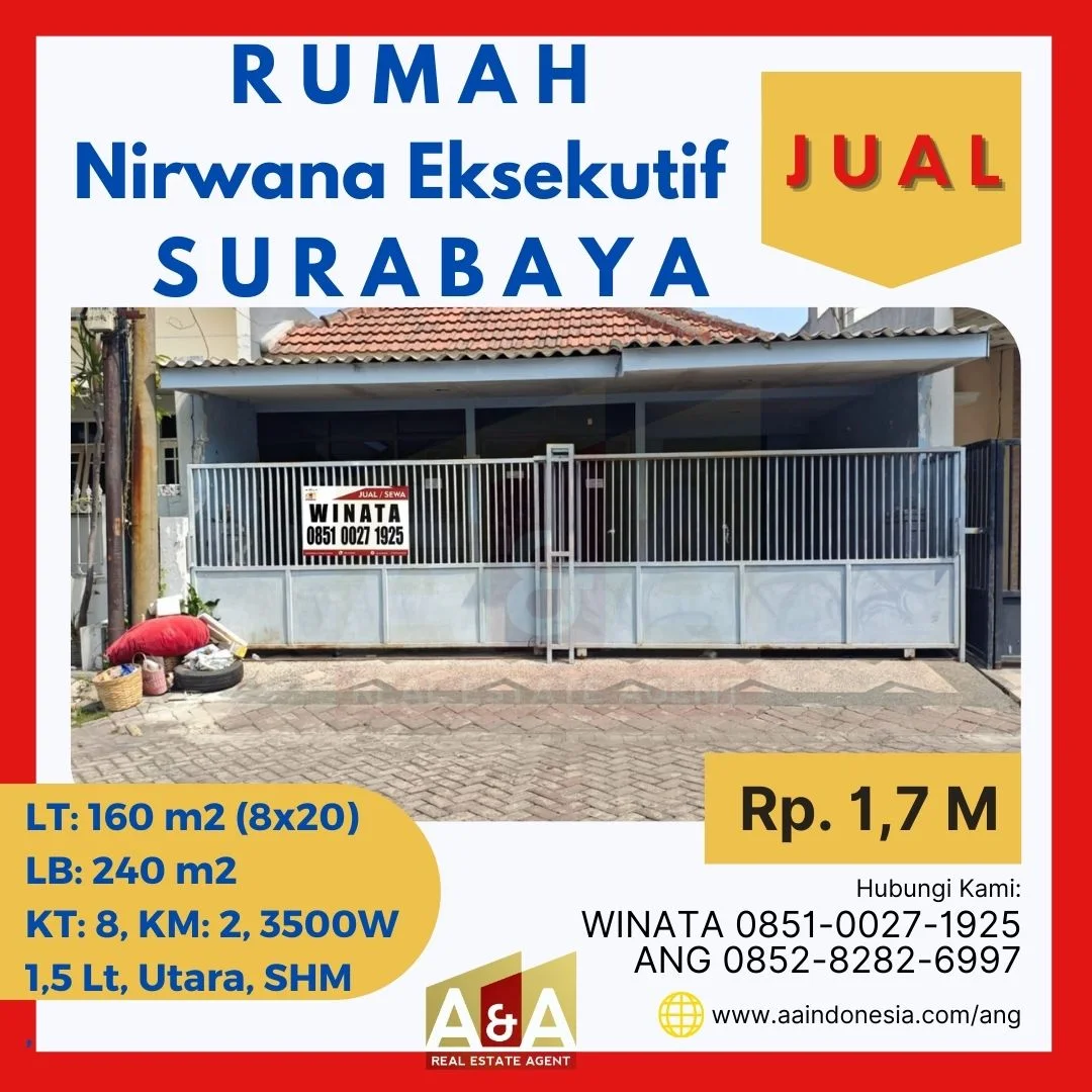 Dijual-Rumah-15-Lantai-Murah-Strategis-Nirwana-Eksekutif-Surabaya-Timur