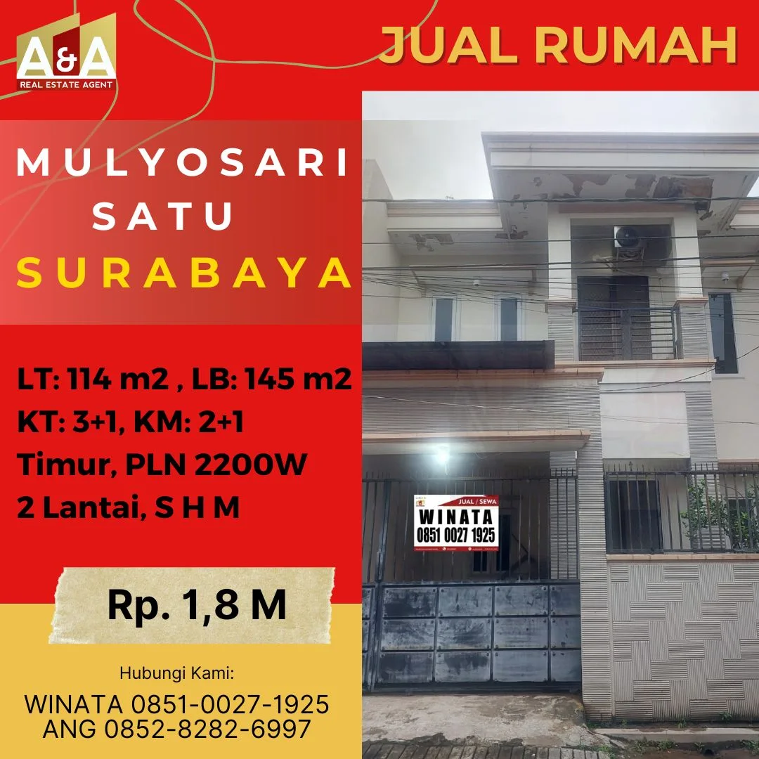 Rumah-2-Lantai-Murah-Strategis-Mulyosari-Satu-Surabaya-Timur