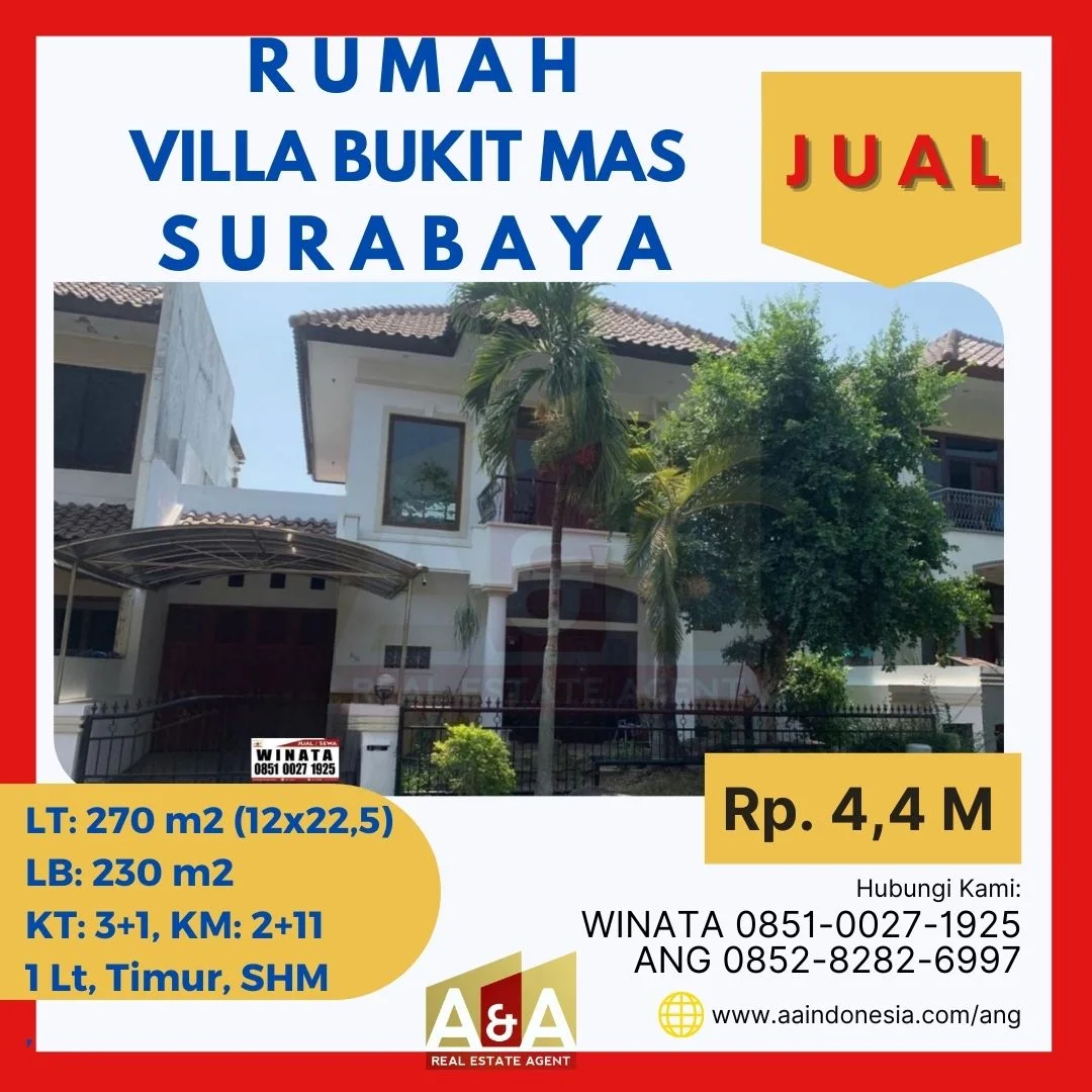 Rumah-1-Lantai-Murah-Strategis-Villa-Bukit-Mas-Surabaya