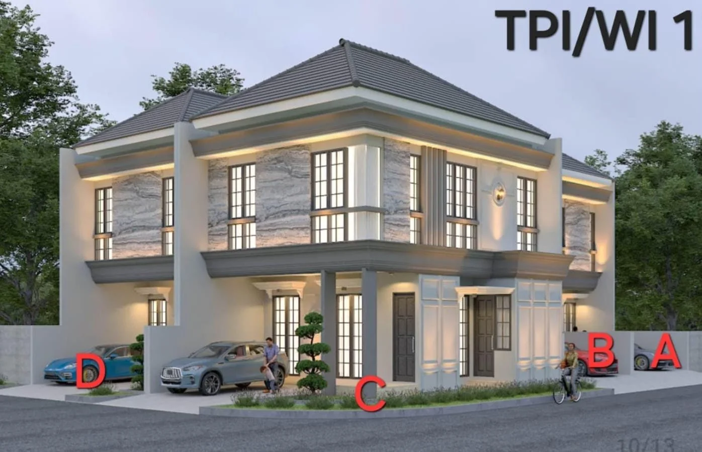Jual Rumah 2 Lantai Minimalis Murah Taman Pondok Indah Wiyung Surabaya Barat - Thumbnail 2
