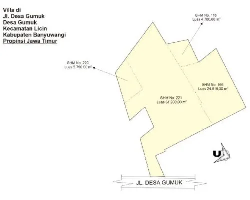 Jual Murah Lelang Rumah Lokasi Strategis Tanah Luas di Banyuwangi - Thumbnail 2
