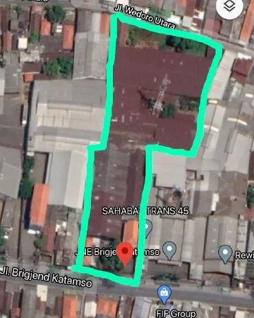 Dijual Gudang Lokasi Strategis Dekat Jalan Raya di Brigjend Katamso Sidoarjo - Image 1