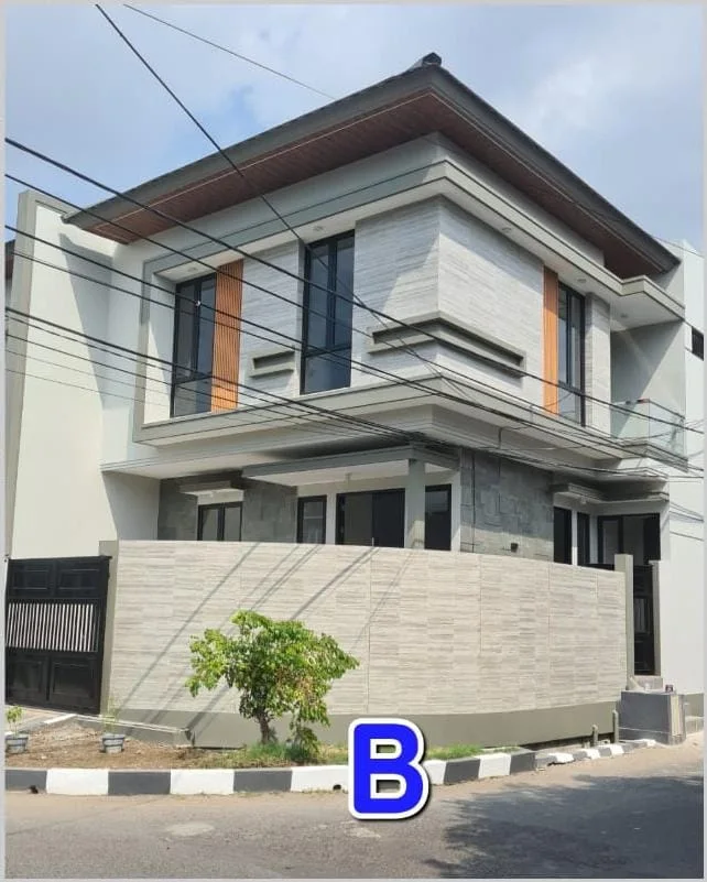 Jual-Rumah-Mewah-2-Lantai-Baru-Gress-Minimalis-Nginden-Intan-Surabaya-Timur-Lokasi-Strategis