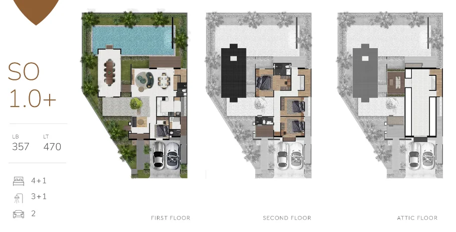 Dijual Rumah Baru Premium di The Sonoma Dian Istana Surabaya Barat - Thumbnail 2