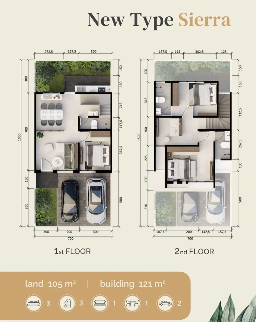 Dijual Rumah Baru Nyaman New Type Sierra di Citraland The Greenlake Surabaya Barat - Thumbnail 2