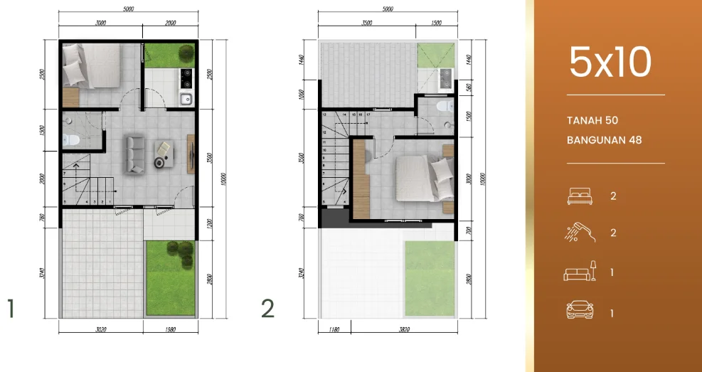 Dijual Rumah Baru 2 Lantai Strategis di Park Sunrise Tahap 2 Surabaya Timur - Thumbnail 2