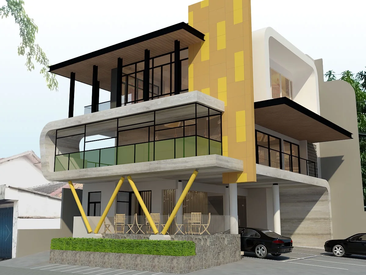 Jual/Sewa Gedung Mewah 3 Lantai Raya Mulyosari Lokasi Komersial Strategis Surabaya Timur - Image 1