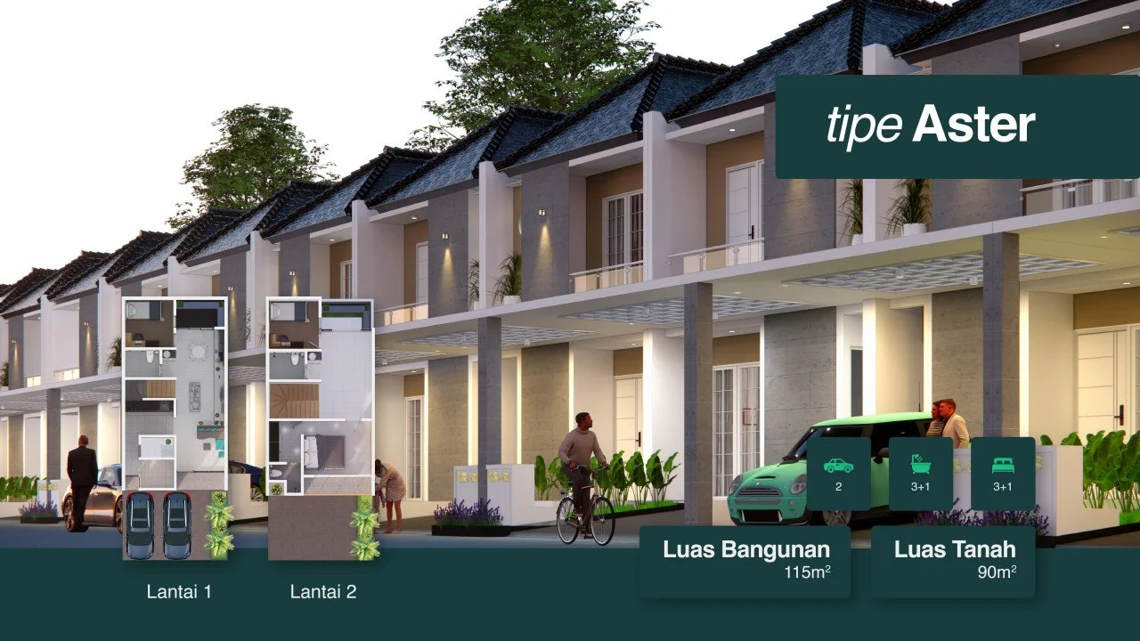 Dijual-Rumah-Baru-Nyaman-Tipe-Aster-di-Grand-Nature-Residence-Waru-Sidoarjo