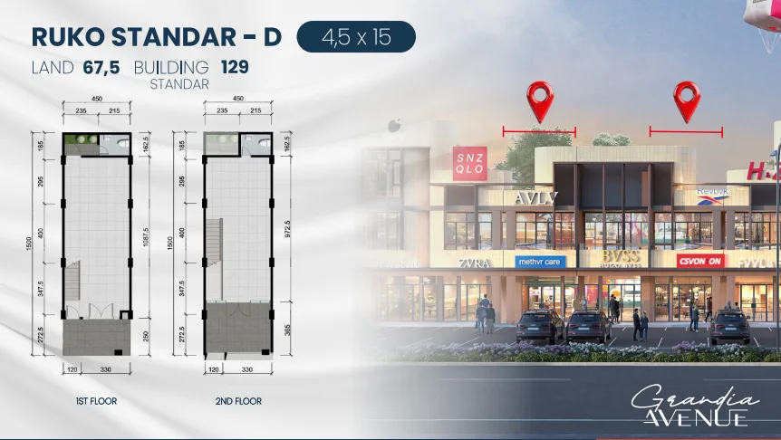 Dijual Ruko Baru Strategis di Grandia Avenue Citraland Utara Surabaya Barat - Thumbnail 4