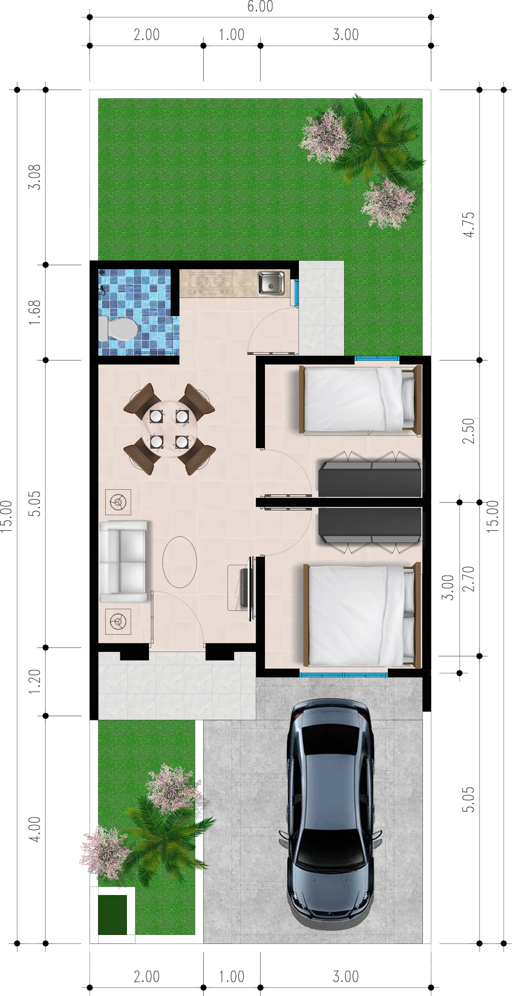 Dijual Rumah Baru Modern di Taman Anggun Sejahtera 11 Sidoarjo - Thumbnail 4
