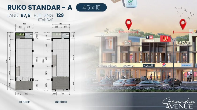 Dijual Ruko Desain Unik di Grandia Avenue Citraland Utara Surabaya Barat - Image 1