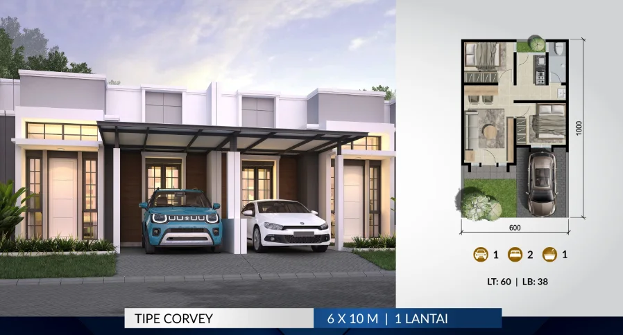 Dijual Rumah Baru Murah di Golden East Kebomas Gresik - Thumbnail 3