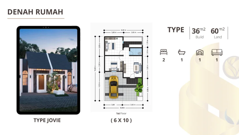 Dijual Rumah Baru Modern di The Oso Kedamean Gresik - Thumbnail 4