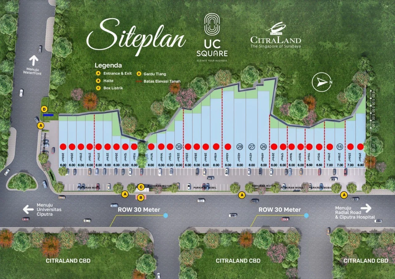 Dijual Tanah Kavling Komersial di UC Square Lokasi Premium Citraland Surabaya Barat - Thumbnail 2