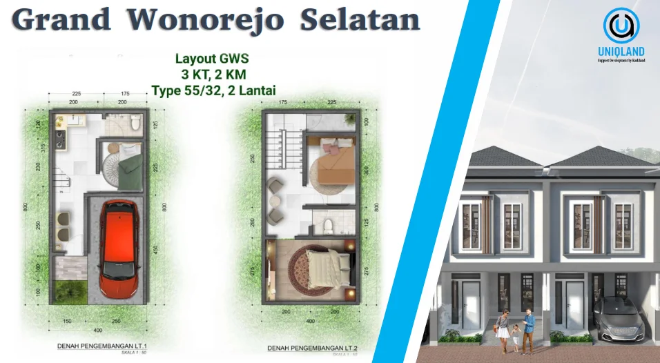 Dijual Rumah Baru di Lokasi Strategis di Grand Wonorejo Selatan Surabaya Timur - Thumbnail 2