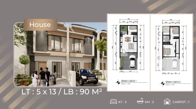 Dijual-Rumah-Baru-Modern-di-Grand-Kencana-Residence-III-Surabaya-Timur