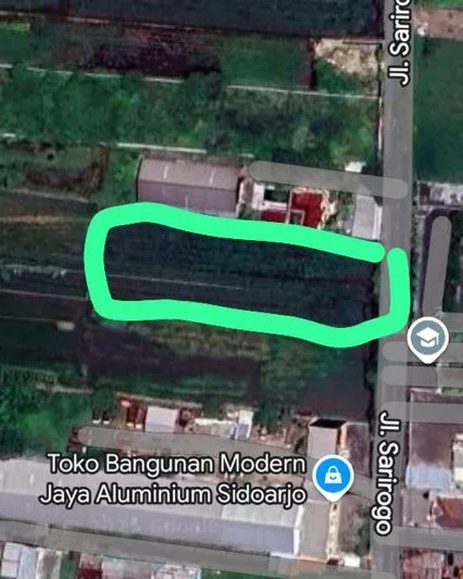 Dijual Tanah Strategis Cocok untuk Gudang di Kawasan Sari Rogo Sidoarjo - Thumbnail 2