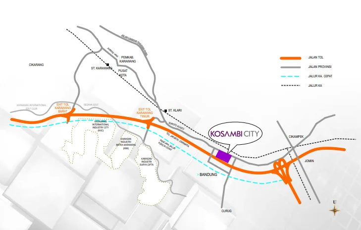 Dijual Tanah Luas dan Strategis di Kosambi City Karawang - Thumbnail 5