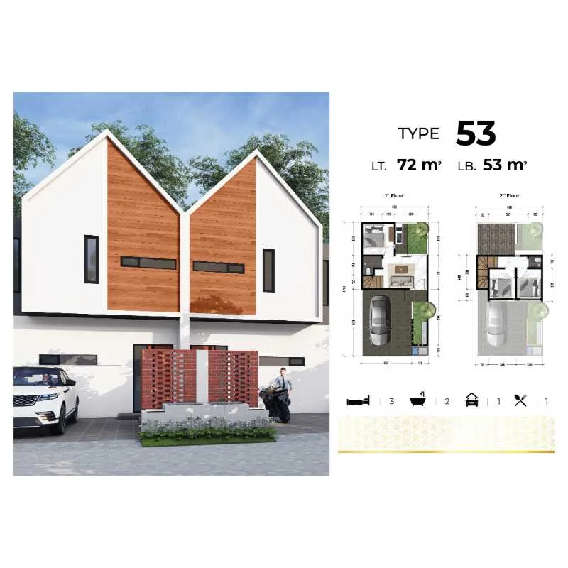 Dijual Rumah Baru Nyaman The Oso Waru Sidoarjo