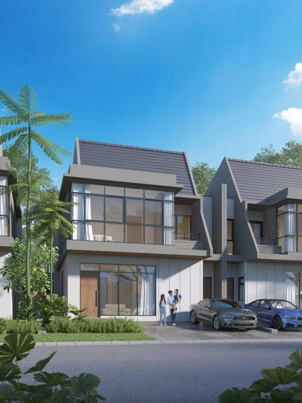 JUAL RUMAH BARU MODERN CLUSTER LILY BY THE LAKE GRAHA NATURA SURABAYA BARAT