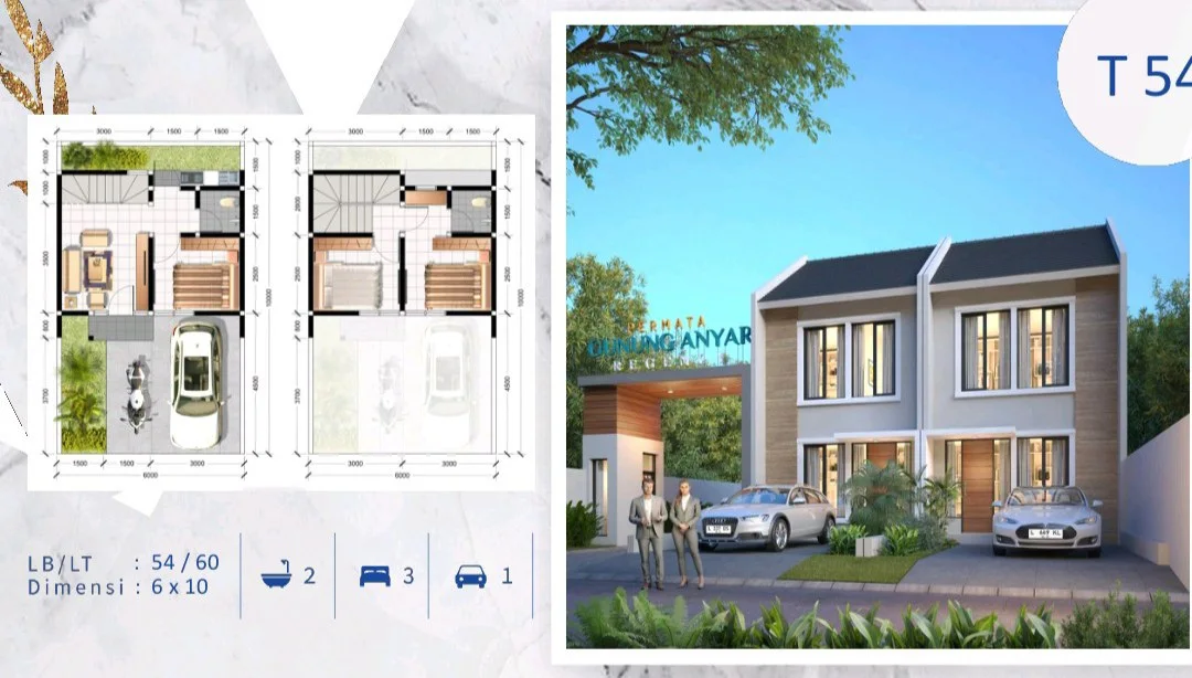 Dijual Rumah Baru Bagus dan Eksklusif di Permata Gunung Anyar Surabaya Timur