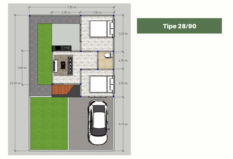 Dijual Rumah Baru New Type Murah di Wang Residence Sukodono Sidoarjo - Thumbnail 2