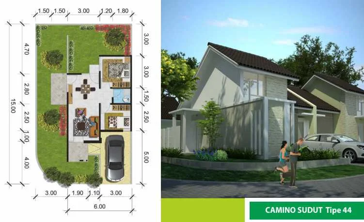 Dijual Rumah Baru Luas di Cluster Valencia Garden Puri Surya Jaya Sidoarjo - Thumbnail 2