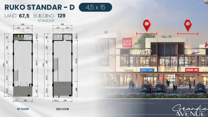 Dijual Ruko Baru Area Komersial Premium di Grandia Avenue Citraland Northwest Surabaya Barat - Thumbnail 3