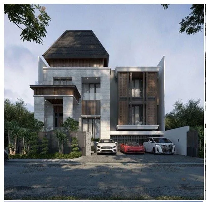 Jual Rumah Mewah Modern 2 Lantai Raffles Garden Lokasi Premium Citraland Surabaya Barat
