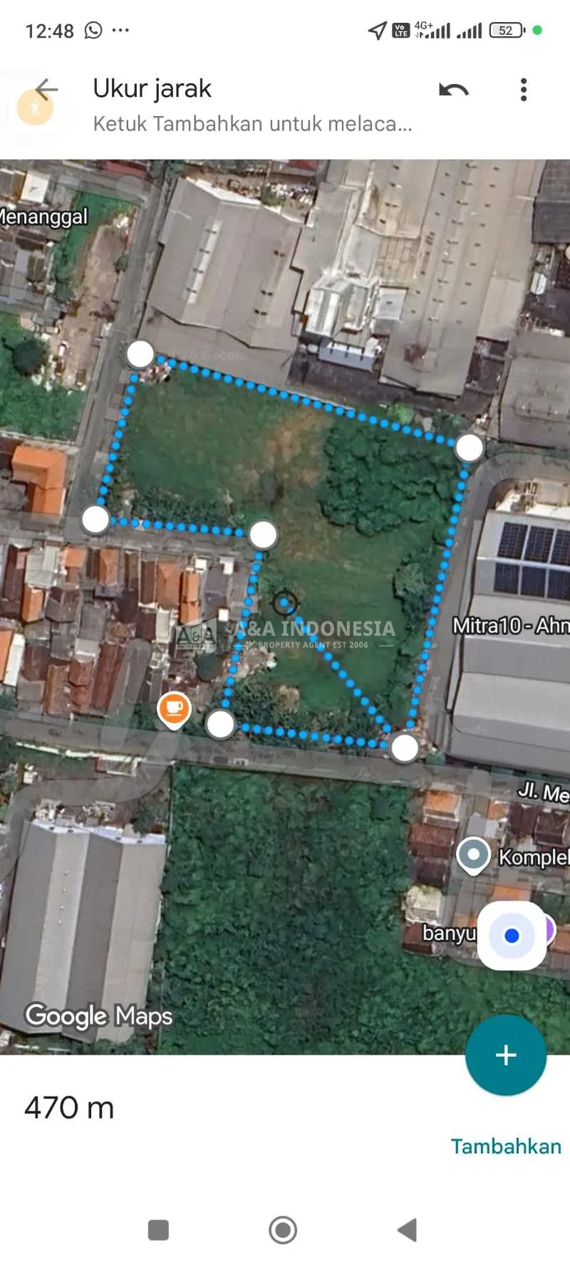 Disewakan Tanah Luas 7.800m² Menanggal Dekat Raya Ahmad Yani Surabaya Selatan - Thumbnail 2