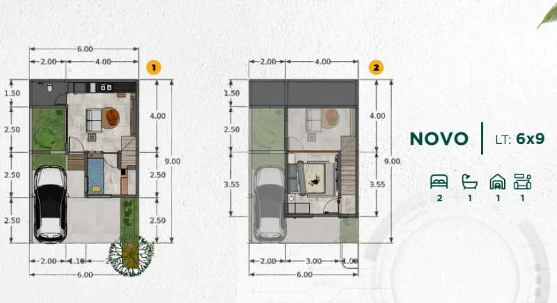 Dijual Rumah Baru Modern di The Hamlet Surabaya Timur - Thumbnail 2