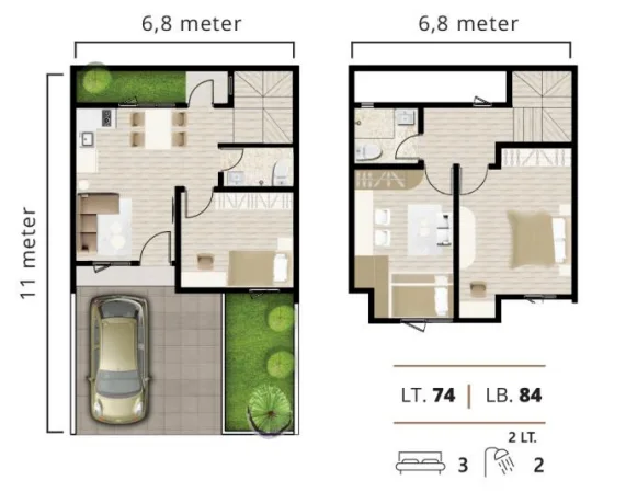 Dijual Rumah Baru Lokasi Strategis di The Juanda Sidoarjo - Thumbnail 2