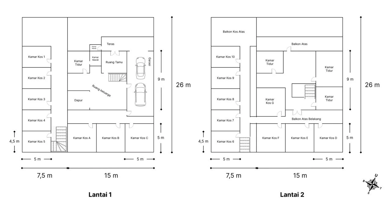 Dijual Rumah Kos Siap Huni di Medokan Sawah Baru Surabaya Timur - Thumbnail 3
