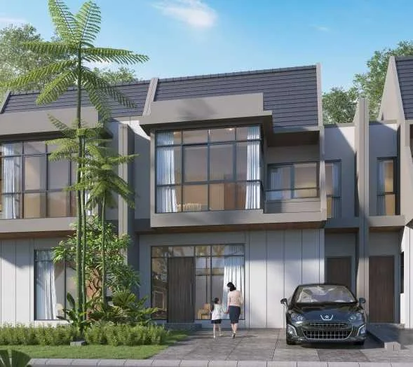 Dijual Rumah Baru Eksklusif di Cluster Lily By The Lake Graha Natura Surabaya Barat