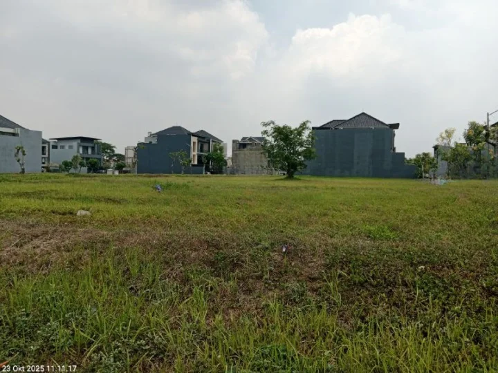 Dijual Tanah Kavling Hook Luas Waterfront Citraland Surabaya Barat