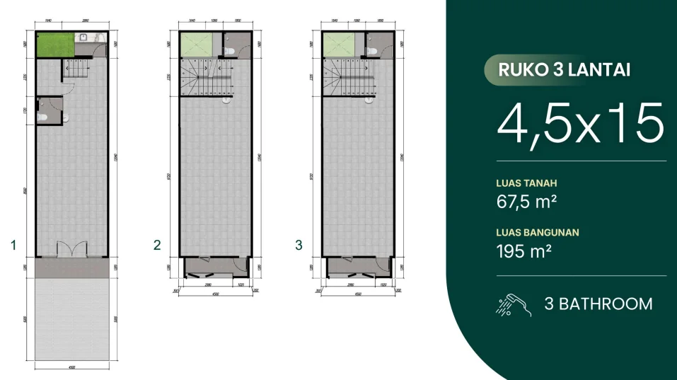Dijual Ruko Baru Multifungsi Posisi Hook di Park Stay Surabaya Timur - Thumbnail 2