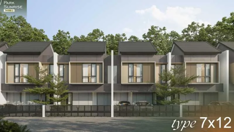 Dijual Rumah Baru Double Fasad di Park Sunrise Tahap III Surabaya Timur