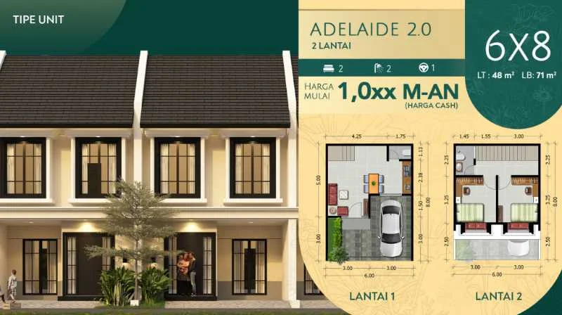 Dijual Rumah Baru Lokasi Strategis di Regency One Eastpoint Tahap II Surabaya Timur