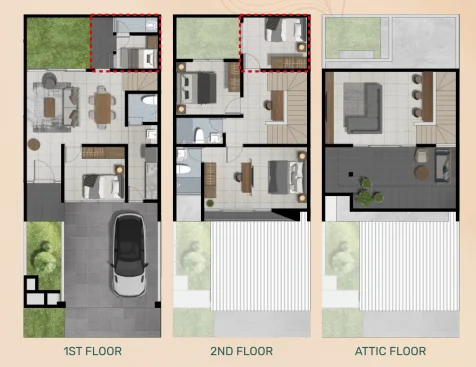 Dijual Rumah Baru Kawasan Prestisius di Citraland Northwest Central Surabaya Barat - Thumbnail 2