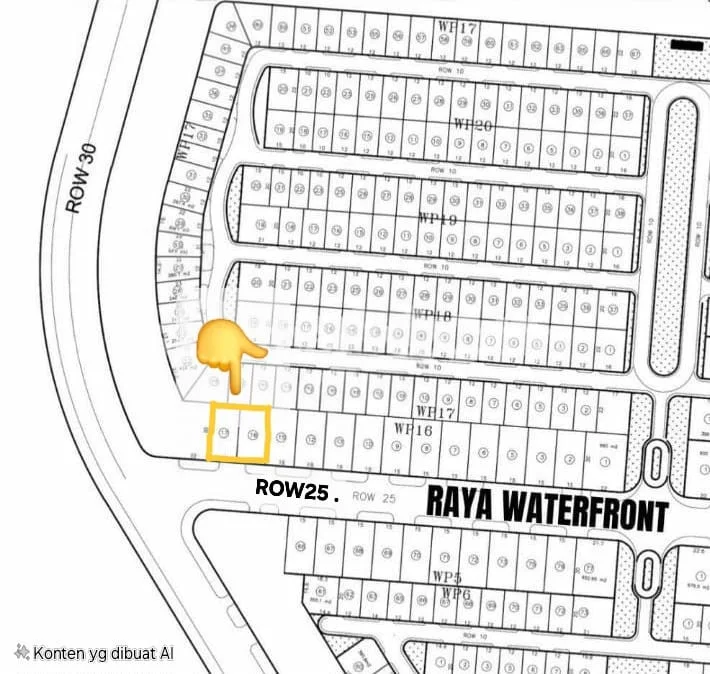 Dijual Tanah Nol Jalan Raya di WaterFront Citraland