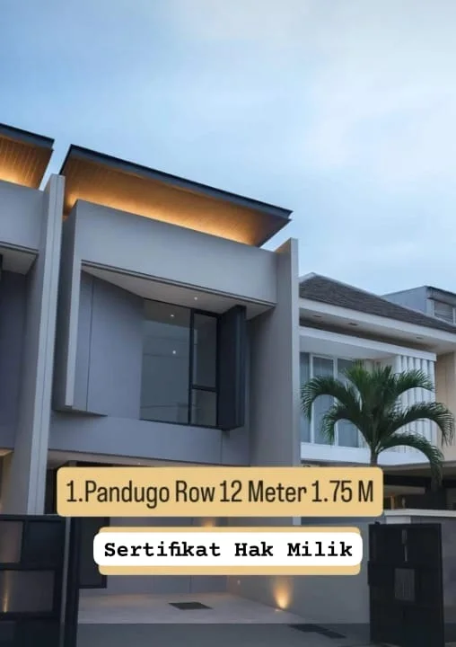 Jual Rumah Premium 2 Lantai Baru Gress Pandugo Timur Lokasi Strategis Surabaya