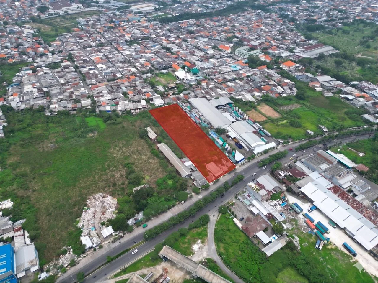 Dijual Tanah Luas Komersial Strategis di Kawasan Raya Sememi Surabaya Barat