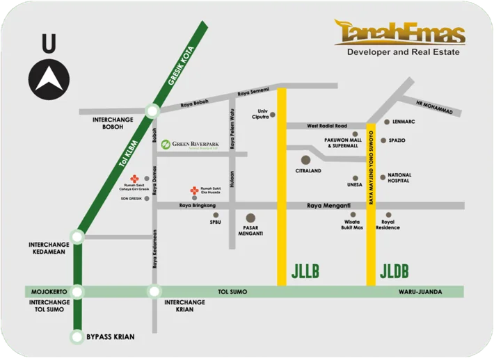 Dijual Rumah Baru Minimalis Modern di Green Riverpark, Gresik - Thumbnail 3