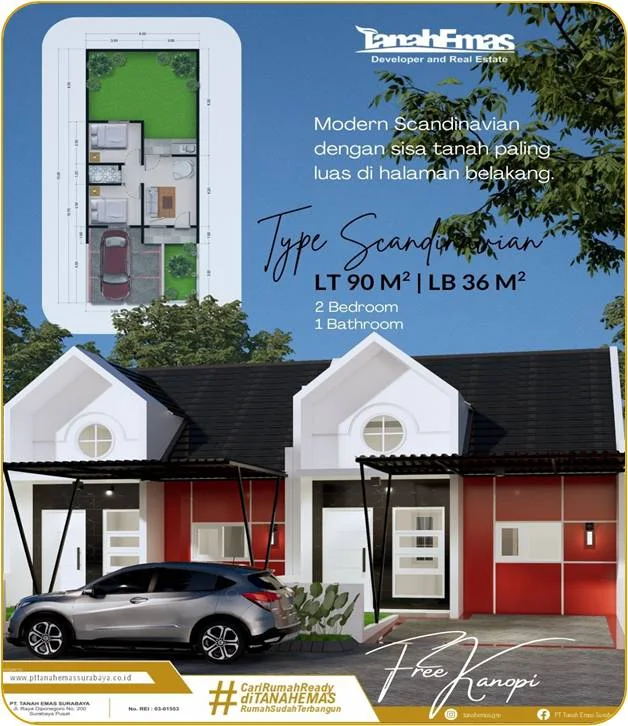Dijual Rumah Baru Minimalis Modern di Green Riverpark, Gresik - Thumbnail 6