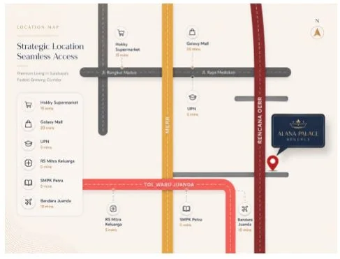 Dijual Ruko Baru 2 Lantai Lokasi Strategis di Alana Palace Regency Tahap 2, Surabaya Timur - Thumbnail 2
