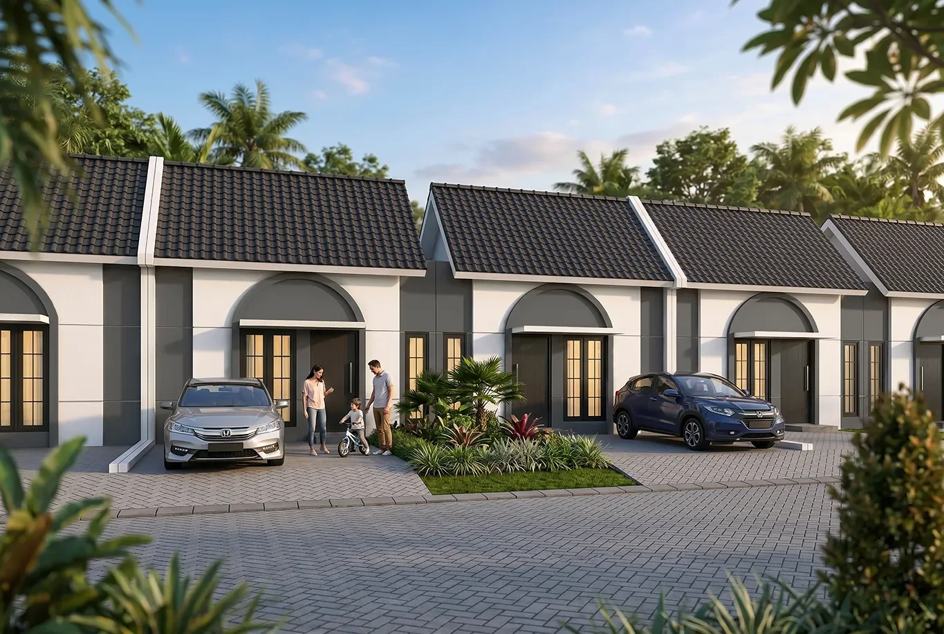 Dijual Rumah Modern Minimalis di Cluster Breeze Villas Puri Surya Jaya, Sidoarjo