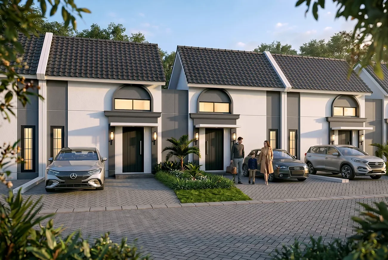 Dijual Rumah Modern Minimalis di Cluster Breeze Villas Puri Surya Jaya, Sidoarjo - Thumbnail 2