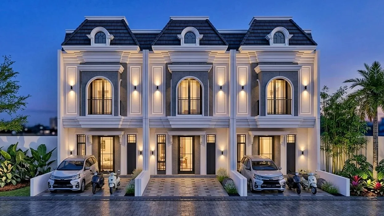 Dijual Rumah Baru 2 Lantai Klasik Mewah Ala Eropa di Dirham Land Residence, Sidoarjo